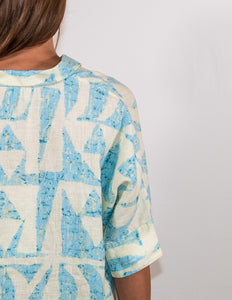 Light blue and yellow